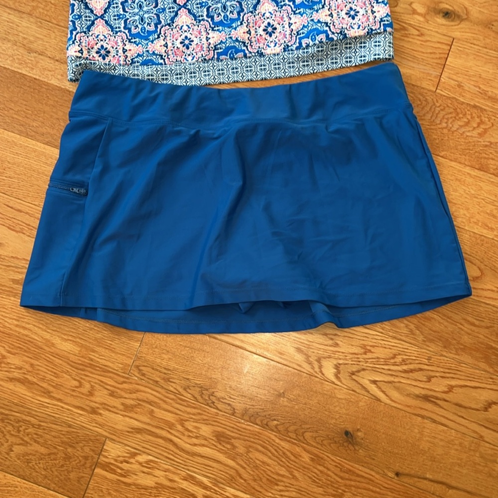 Ocean breeze two-piece bathing suit with adjustable straps size 14 - Picture 3 of 5